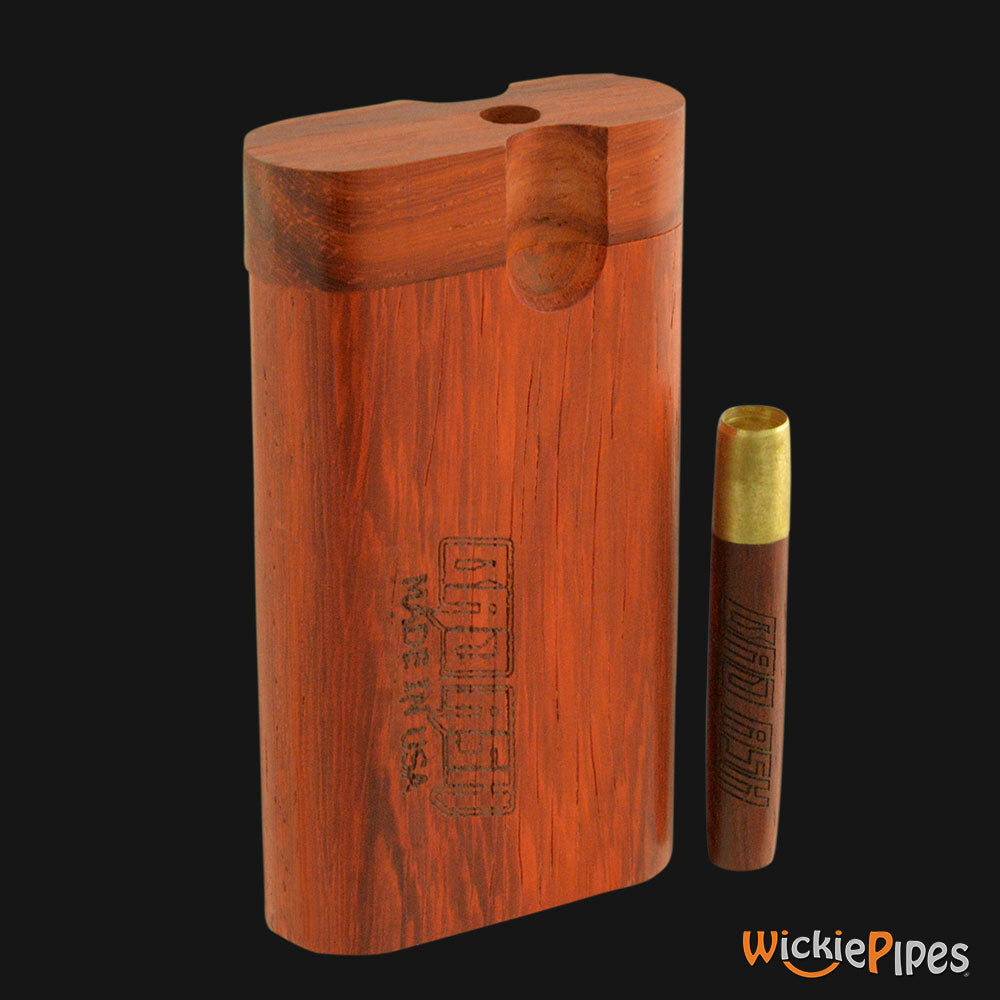 Bad Ash Paduk 3.25-Inch Wood Dugout System closed lid & brass pipe.
