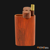 Thumbnail for Bad Ash Paduk 3.25-Inch Wood Dugout System open twist lid & brass pipe.