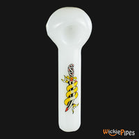 Thumbnail for Jellyfish Glass - Tattoo 5-Inch Glass Spoon Pipe