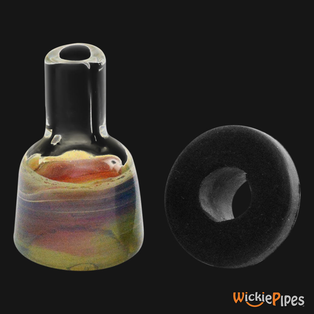 Fumo Pipe Universal Color Glass Bowl and Rubber Housing.