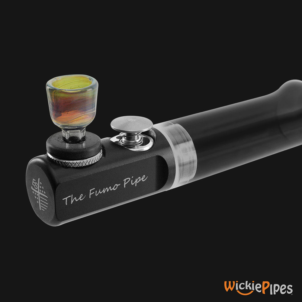 Fumo Pipe Universal Color Glass Bowl on Pipe.