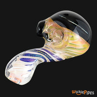 Thumbnail for BC Glass - Skull Dichro 5-Inch Thick Glass Sherlock Pipe