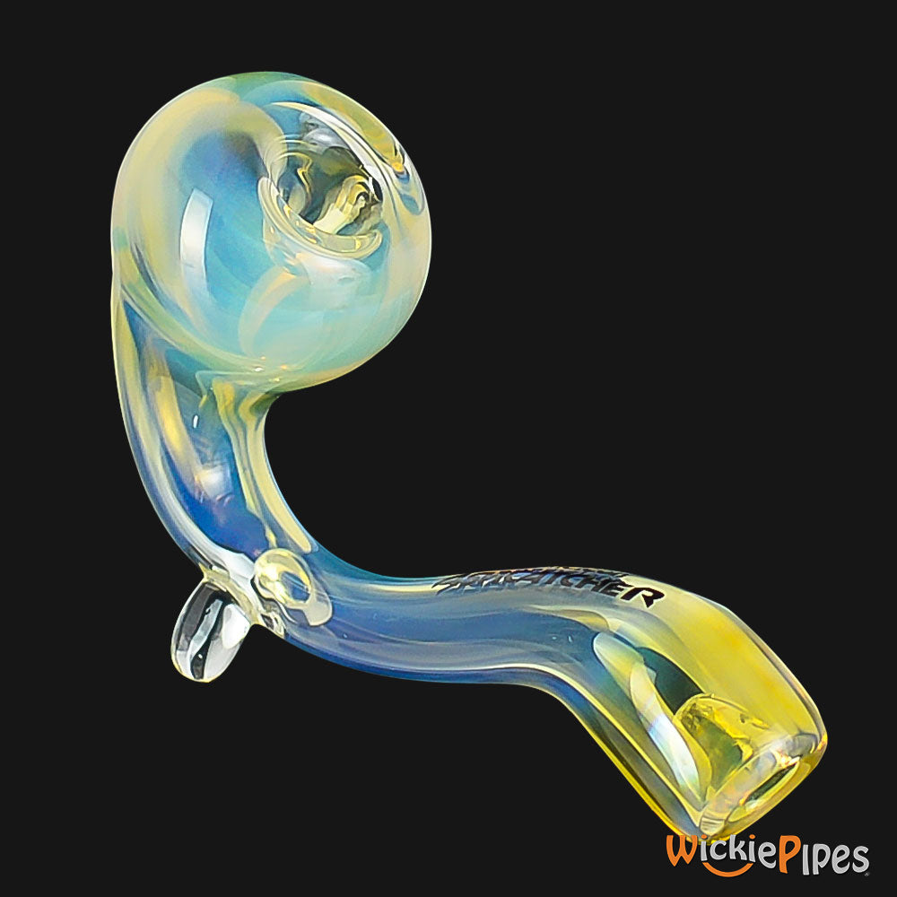 Chameleon Glass - Ashcatcher Color Changing 5-Inch Glass Sherlock Pipe