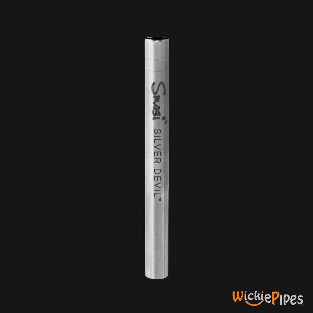 Smosi Silver Devil One-Hitter Pipe 3-Inch Stainless Steel.