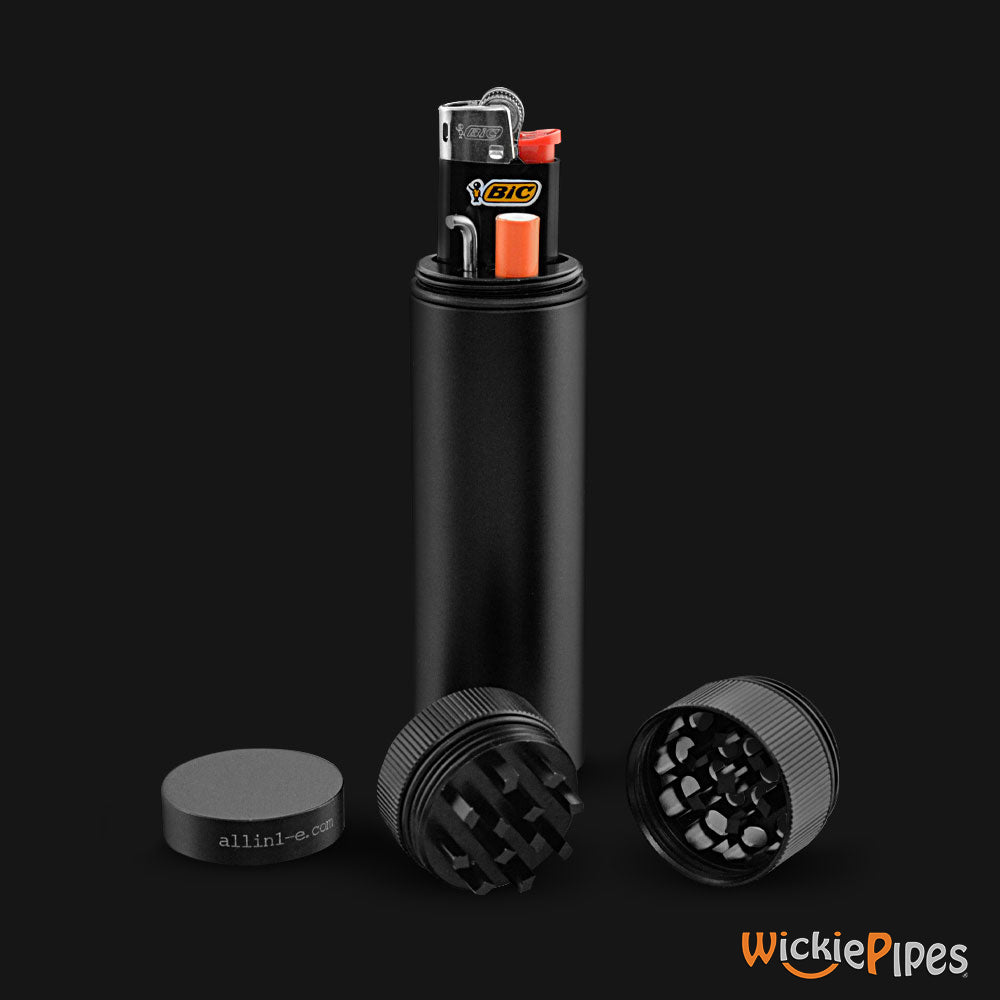 ALLIN1E - All-In-One Dugout Smoking System accessories with BIC lighter.