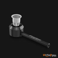 Thumbnail for Clean Buzz - CastAway Pipe Black 3.5-Inch Hand Pipe bowl liner drops in pipe.