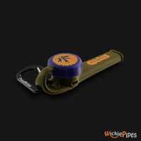Thumbnail for PieceMaker - Karma GO Wildwood 4-Inch Silicone Hand Pipe front left with cap on.