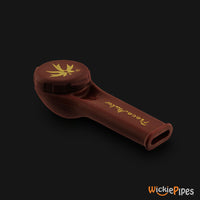 Thumbnail for Piecemaker - Kayo Kanela Red 3.5-Inch Silicone Hand Pipe mouthpiece view with cap on.