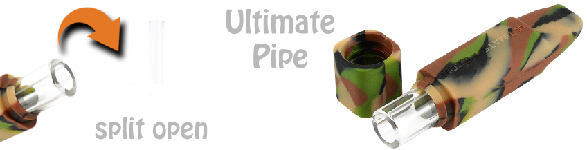 Ultimate Pipe | Glass Blunt Silicon Smoking Hand Pipes