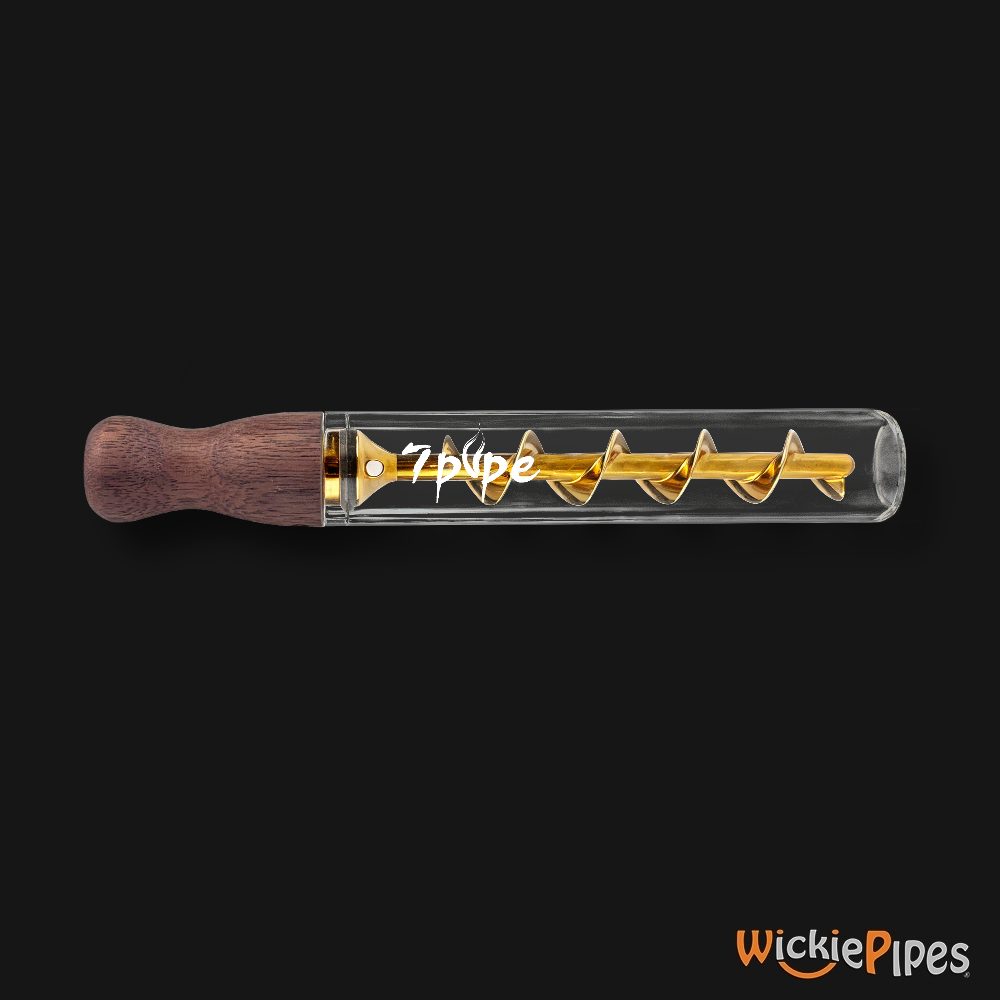 7Pipe Twisty GEN-2 Glass Blunt on side.