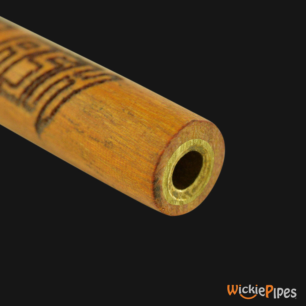 Bad Ash One-Hitter Pipe 3-inch Brass and Chakte Viga brass mouthpiece.