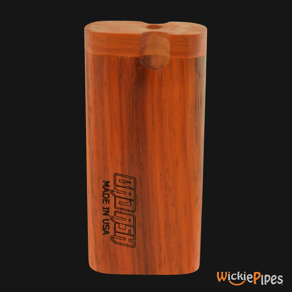 Bad Ash - Dugout & One-Hitter Brass Pipe 4-Inch Exotic Wood