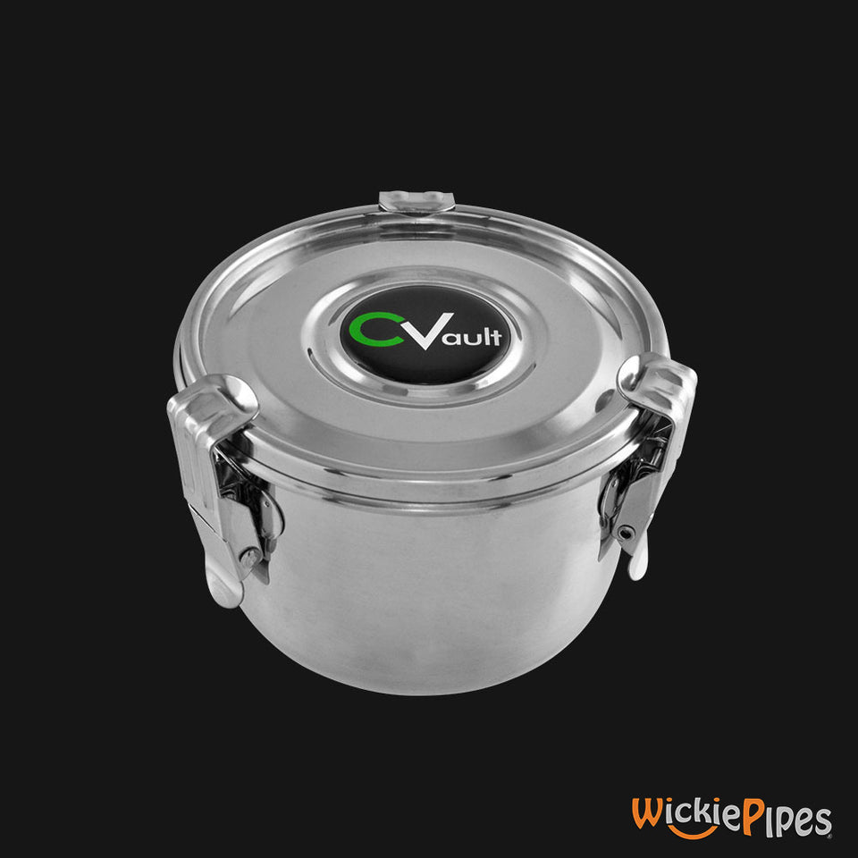 CVault Large 2 OZ. Airtight Stainless Steel Storage Container