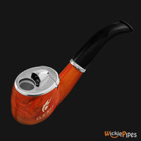 Thumbnail for Clickit Sherlock Classic Pipe Lighter Silver top view.