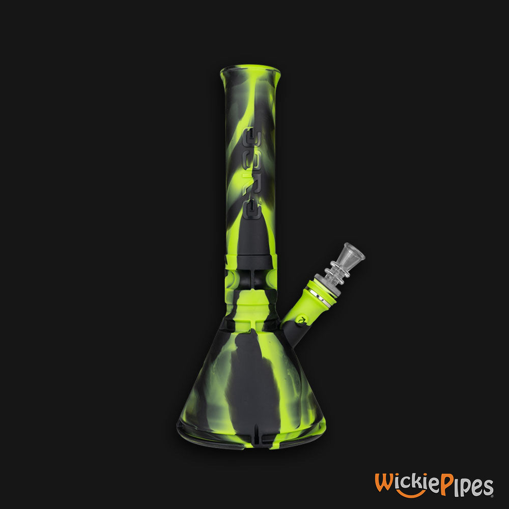 EYCE Beaker Bong 12-Inch Indestructible Silicone Smoking Water Pipe Creature Green