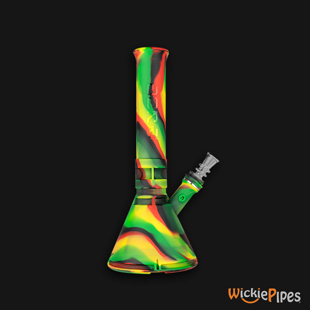 EYCE Beaker Bong 12-Inch Indestructible Silicone Smoking Water Pipe Marley