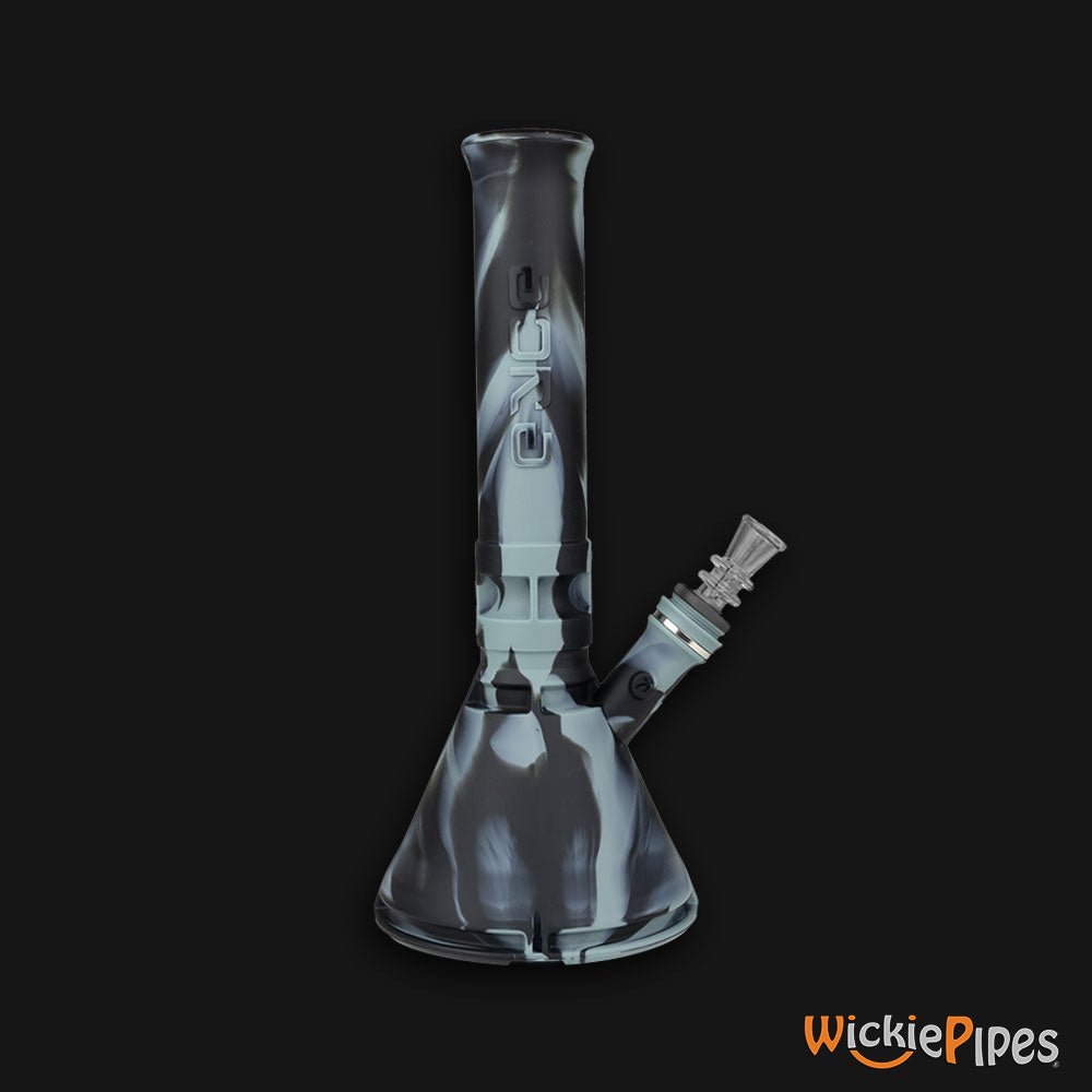 EYCE Beaker Bong 12-Inch Indestructible Silicone Smoking Water Pipe Smoke Black
