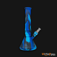 Thumbnail for EYCE Beaker Bong 12-Inch Indestructible Silicone Smoking Water Pipe Winter Blue