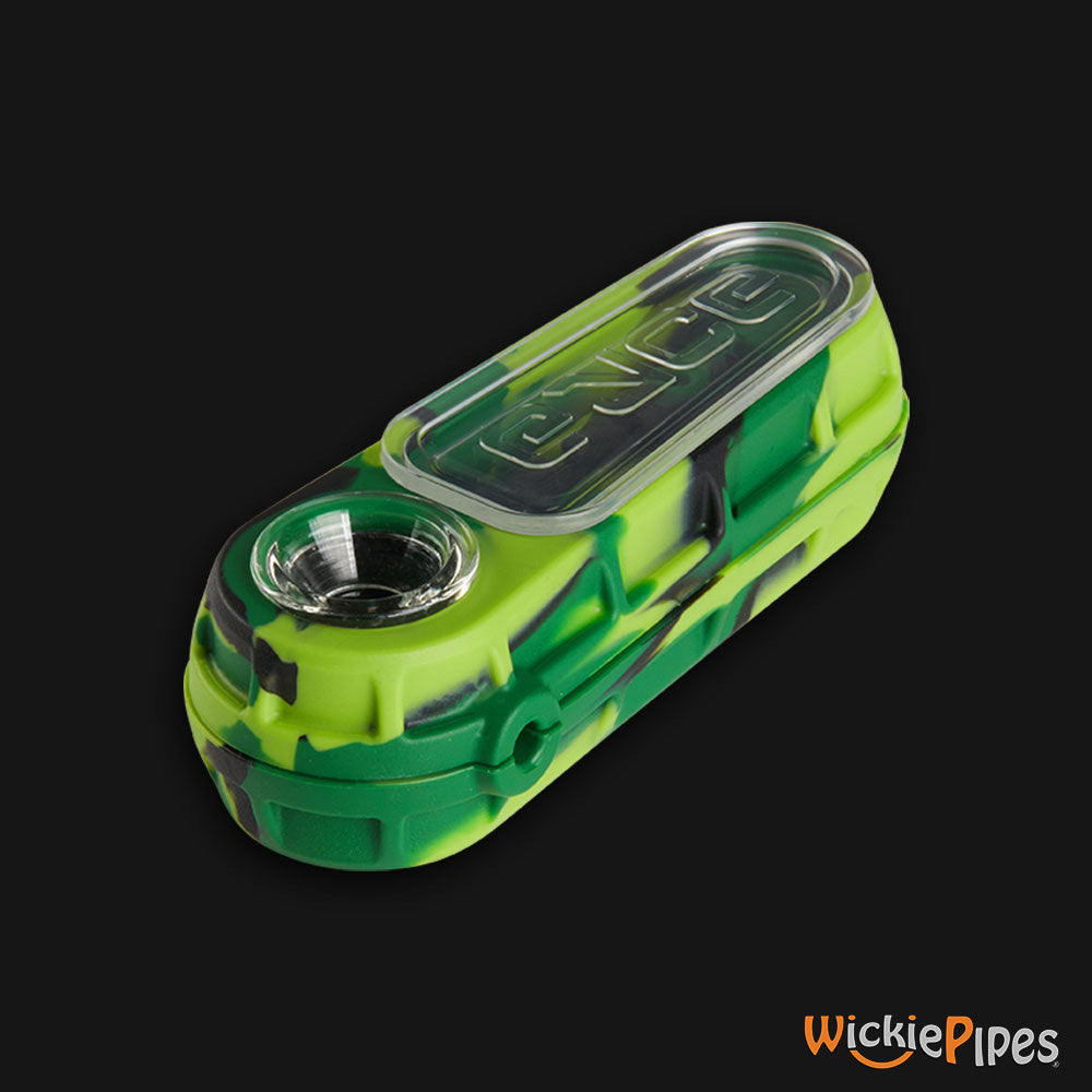 EYCE Glacier Spoon 4.75-Inch Indestructible Silicone Smoking Pipe Jungle Green