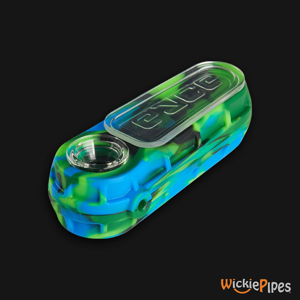 EYCE Glacier Spoon 4.75-Inch Indestructible Silicone Smoking Pipe Planet Blue