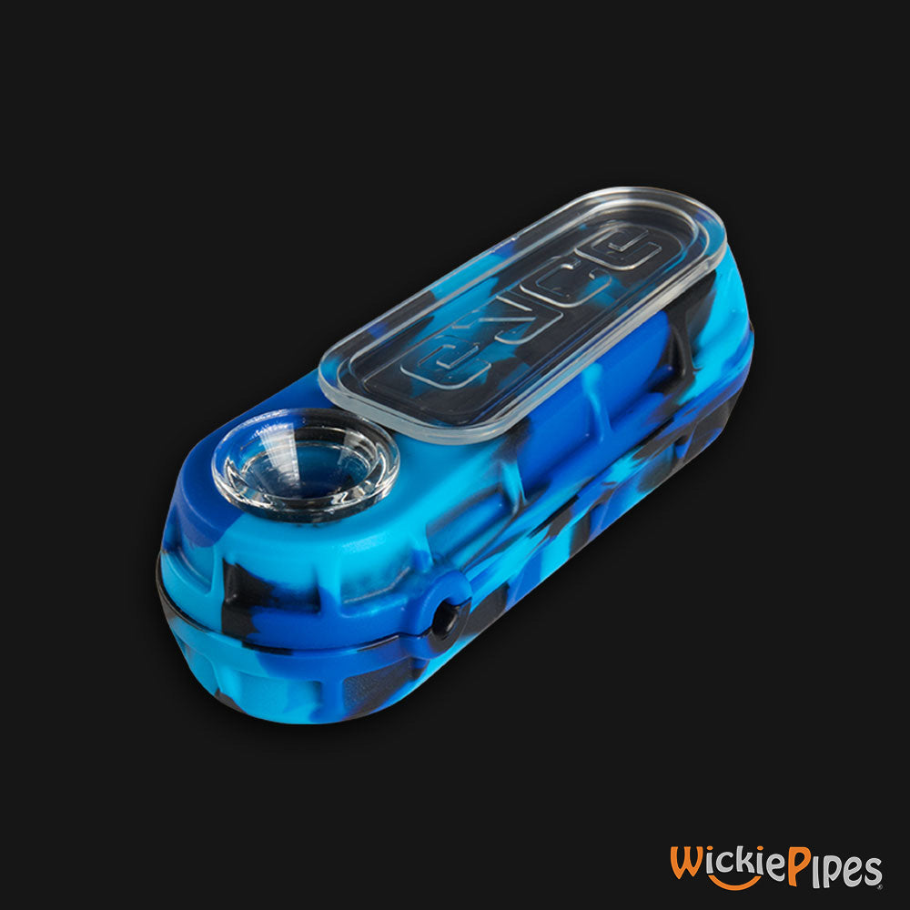 EYCE Glacier Spoon 4.75-Inch Indestructible Silicone Smoking Pipe Winter Blue