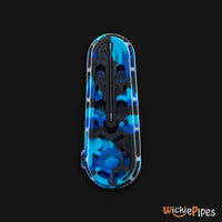 Thumbnail for EYCE Glacier Spoon 4.75-Inch Indestructible Silicone Smoking Pipe Winter Blue bottom stainless steel poker