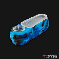 Thumbnail for EYCE Glacier Spoon 4.75-Inch Indestructible Silicone Smoking Pipe Winter Blue frozen