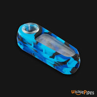 Thumbnail for EYCE Glacier Spoon 4.75-Inch Indestructible Silicone Smoking Pipe Winter Blue ice chamber