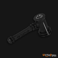 Thumbnail for EYCE Hammer Bubbler 7-Inch Indestructible Silicone Smoking Water Pipe Black stainless steel poker