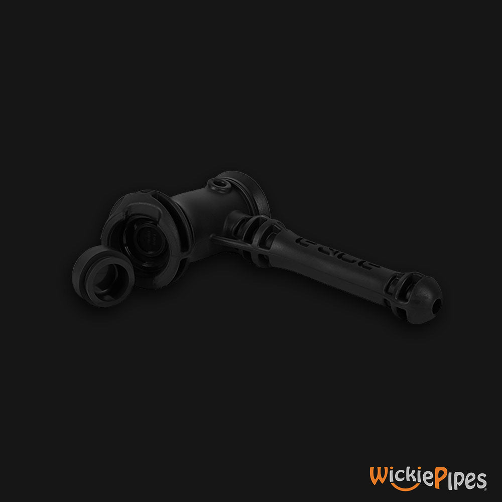 EYCE Hammer Bubbler 7-Inch Indestructible Silicone Smoking Water Pipe Black storage stash