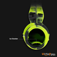 Thumbnail for EYCE Hammer Bubbler 7-Inch Indestructible Silicone Smoking Water Pipe Creature Green ice chamber