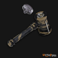 Thumbnail for EYCE Hammer Bubbler 7-Inch Indestructible Silicone Smoking Water Pipe Replacement Glass Bowl with pipe