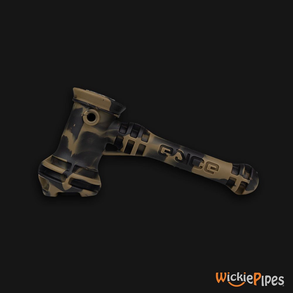 EYCE Hammer Bubbler 7-Inch Indestructible Silicone Smoking Water Pipe Whiskey Brown carb