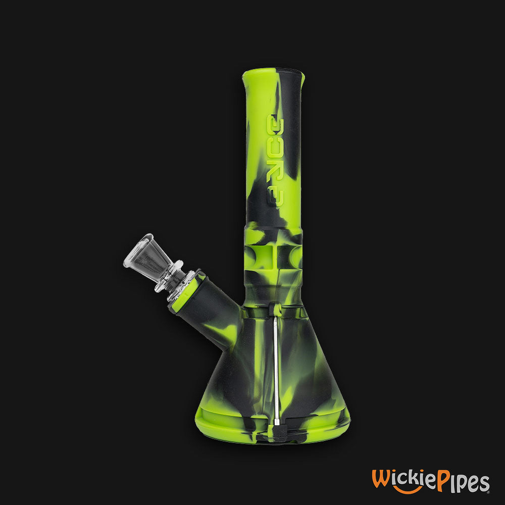 EYCE Mini Beaker Bong 7.25-Inch Indestructible Silicone Smoking Water Pipe Creature Green