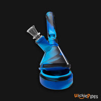 Thumbnail for EYCE Mini Beaker Bong 7.25-Inch Indestructible Silicone Smoking Water Pipe Winter Blue storage stash