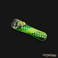 Thumbnail for EYCE Oraflex Honeycomb Shorty 3.75-Inch Indestructible Silicone Chillum Smoking Pipe Jungle Green