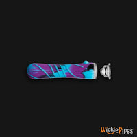 Thumbnail for EYCE Oraflex Spiral Shorty 3.75-Inch Indestructible Silicone Chillum Smoking Pipe Replacement Glass Bowl Galaxy Blue with chillum