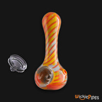 Thumbnail for EYCE Oraflex Spoon 4.25-Inch Indestructible Silicone Smoking Pipe Replacement Glass Bowl with pipe