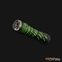 Thumbnail for EYCE Oraflex Textured Shorty 3.75-Inch Indestructible Silicone Chillum Smoking Pipe Black Green