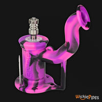 Thumbnail for EYCE RIG 2.0 6-Inch Silicone Dab Rig Indestructible Silicone Smoking Water Pipe Bangin Pink