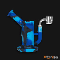 Thumbnail for EYCE Sidecar Dab Rig 6-Inch Indestructible Silicone Smoking Water Pipe Winter Blue