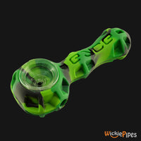 Thumbnail for EYCE Spoon 4-inch Indestructible Silicone Smoking Pipe Jungle Green