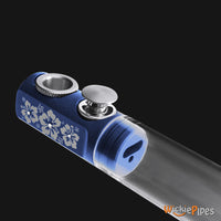 Thumbnail for Fumo Pipe Bling Aloha Blue close view.