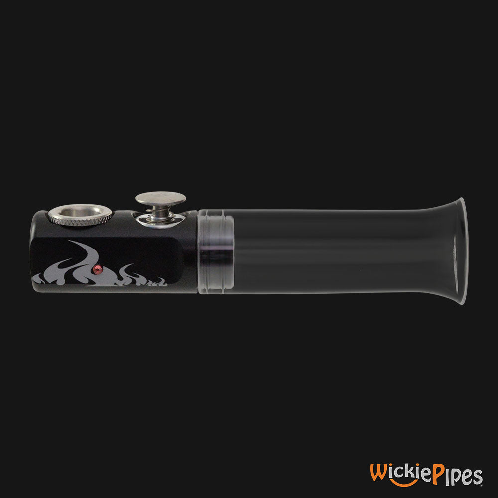 Fumo Pipe Bling Flame Black side.