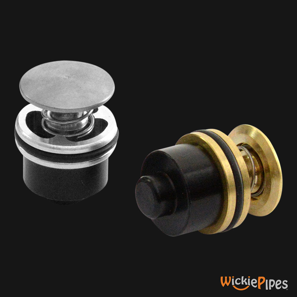 Fumo Pipe Push-Carb Button System Original Stainless Steel an Brass.