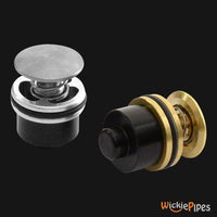 Thumbnail for Fumo Pipe Push-Carb Button System Original Stainless Steel an Brass.