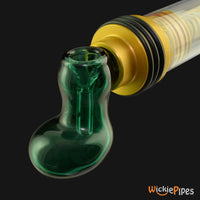 Thumbnail for Incredibowl - i420 Glass Water Pipe Attachment Aqua On i420 Close View