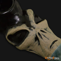 Thumbnail for JM Ceramics Alien Ceramic Hand Pipe detailed.