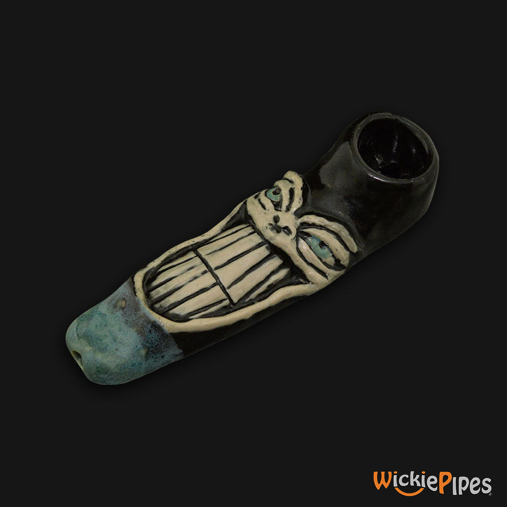 JM Ceramics Alien Ceramic Hand Pipe mouthpiece.