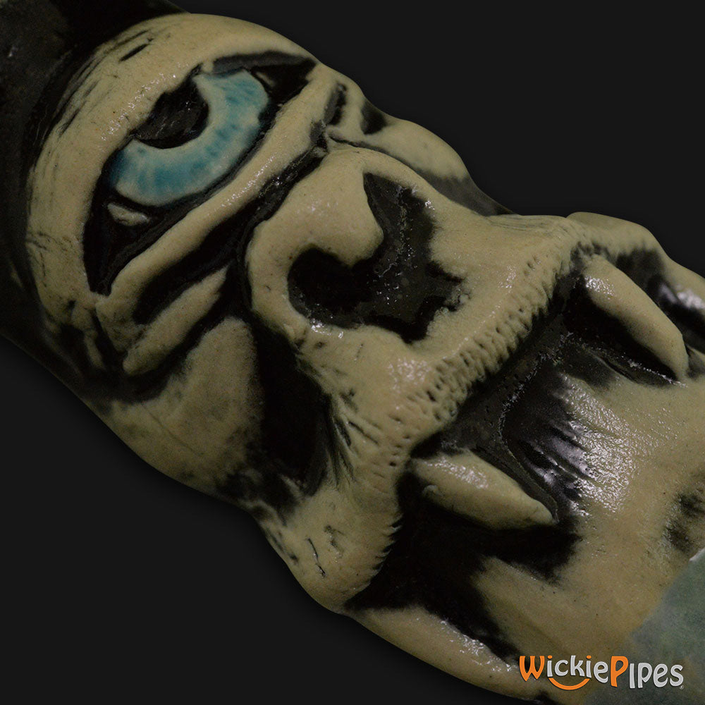 JM Ceramics Cyclops Ceramic Hand Pipe Blue detailed.